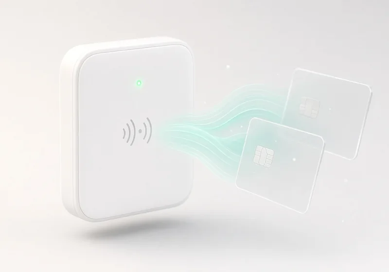 School bus student attendance: RFID reader and student cards